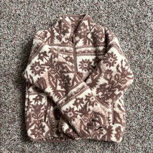 Sundance Brown and Cream Fleece Jacket
